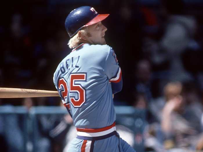 Texas Rangers third baseman Buddy Bell in action at the plate. Mandatory Credit: Tony Tomsic-USA TODAY NETWORK
